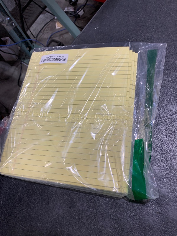 Photo 1 of Legal Pads 8.5 x 11, 6 Pack Yellow Note Pads 8.5 x 11 Writing Pads, Wide Ruled Legal Notepads, Lined Pads of Paper Yellow Paper Pads, 30 Sheets Per Notepad for School, Home, Office, Business