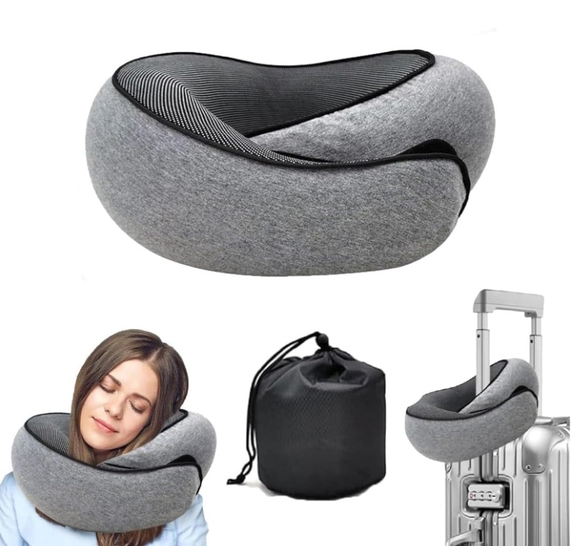 Photo 1 of WEERSHUN Travel Pillows for Airplanes,2024 New Travel Pillow,Travel Neck Pillow Airplane Memory Foam Travel Pillow Neck Pillow for Traveling Suitable for Airplanes,Offices and Cars