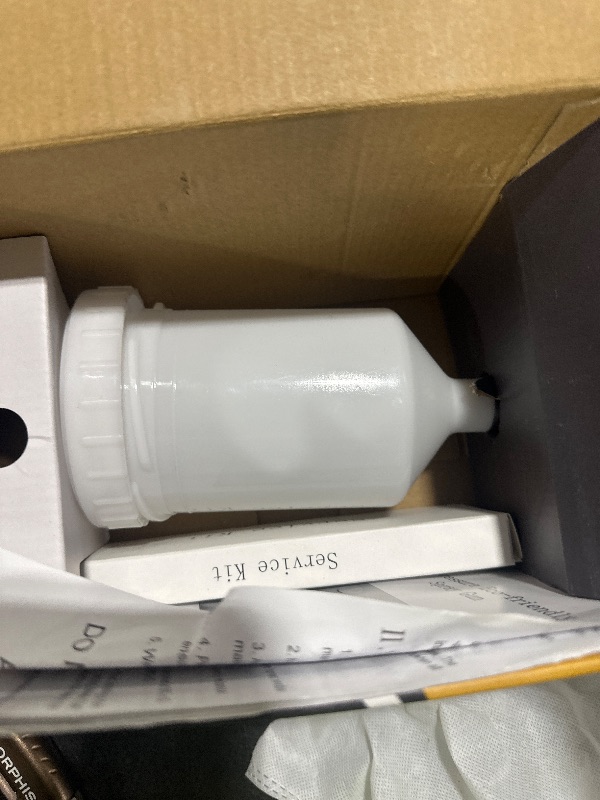 Photo 1 of PORPHIS Paint Spray Gun PRD-717 VS Type with Split Nozzle 1.3mm Automotive Refinishing Spray Gun, Brown