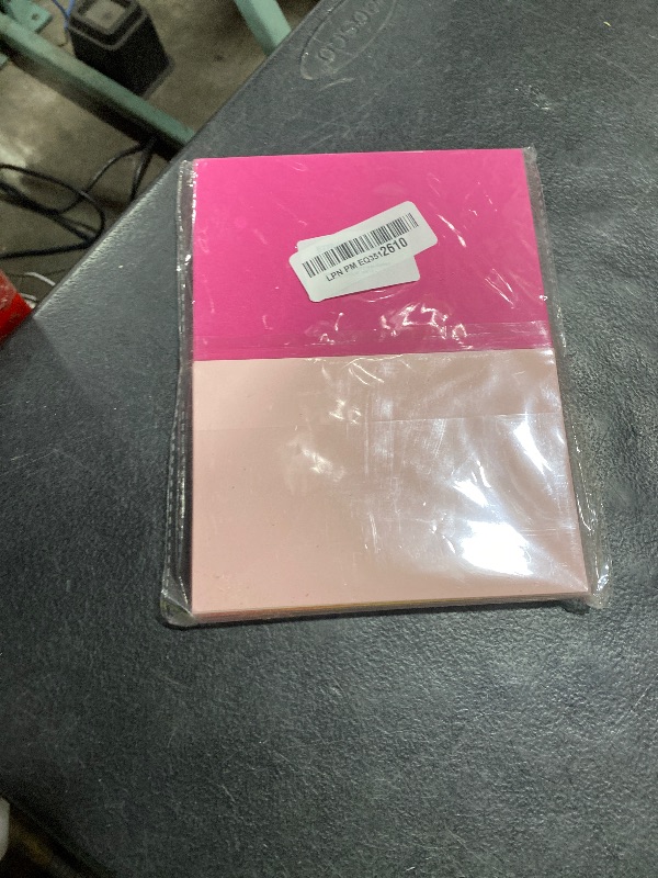 Photo 1 of 100 Sheets Colored Cardstock Blank Colorful Thick Paper 92LB/250gsm Cards Stock for Invitations, Postcards, Photos, DIY Crafts Greeting Card Making Scrapbook Supplies (Pink, 4” x 6”)