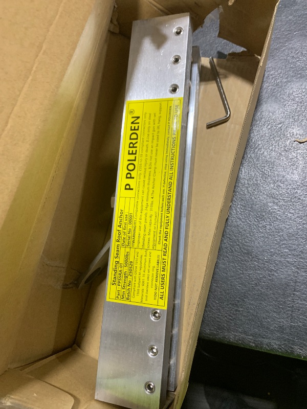 Photo 1 of P Polerden Standing Seam Roof Anchor Clamp, Reusable Roofing Anchors Fall Protection Safety Kits, No Drill Roof Anchor, OSHA/ANSI Compliant, Lightweight, Solid Aluminum Alloy