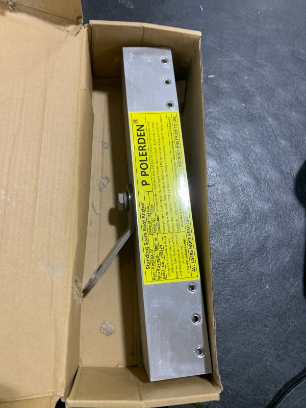 Photo 1 of P Polerden Standing Seam Roof Anchor Clamp, Reusable Roofing Anchors Fall Protection Safety Kits, No Drill Roof Anchor, OSHA/ANSI Compliant, Lightweight, Solid Aluminum Alloy