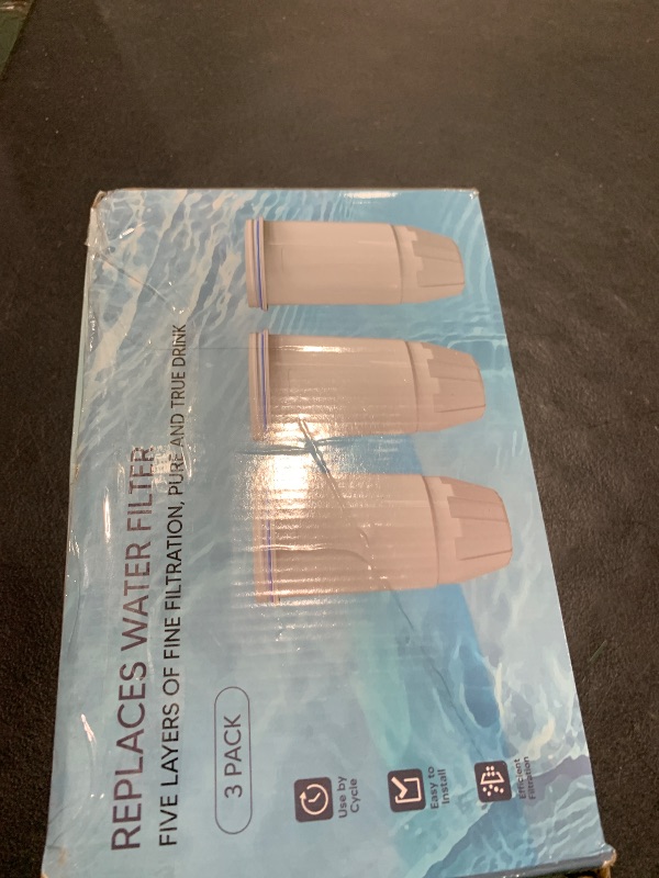 Photo 1 of Upgraded Water Filter Replacement Fit for Zero Pitcher and Dispenser ZR-001 ZR-004 ZP-006 ZR-017, Five-Stage Filter System, Effectively Reducing Lead, Chromium, and Contaminants, 3 Packs, By BOGDA
