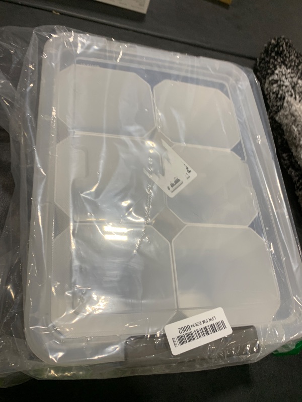 Photo 1 of Citylife 17 QT Plastic Storage Bins Clear Storage Box with Lids Multipurpose Stackable Storage Containers for Organizing Tool, Craft, Crayon