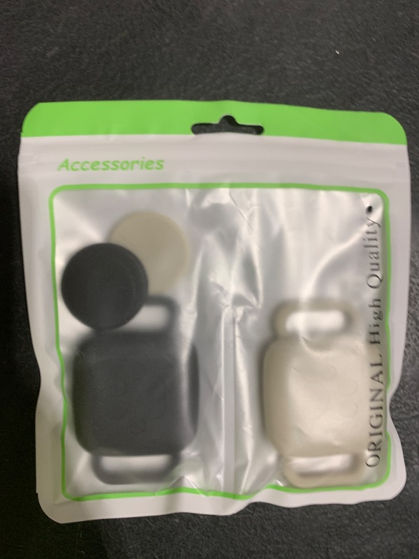 Photo 1 of Dog Collar Holder for Tile Mate 2024, 2 Pack Waterproof Silicone Case for cat pet Necklace Dropper, Scratch Resistant Dustproof Cover for Tile Tracker,Black/Off-White