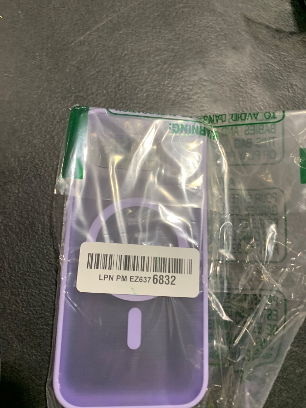 Photo 1 of LATVIN Phone Cover for Google Pixel 9a Case | with 1 Screen Protector, Compatible with MagSafe, Magnetic, Military Grade Protection, Translucent Matte Frosted Back, Lavender Purple