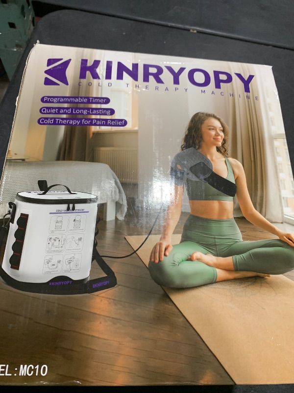 Photo 1 of Cold Therapy Machine with Programmable Timer, Portable Ice Machine for Knee After Surgery, Knee Replacement Recovery System, Cryotherapy Pain Relief w/Compression Pad for,Shoulder, Hip and Ankle