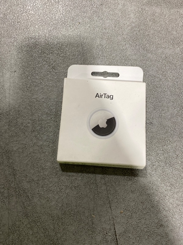 Photo 1 of Apple AirTag. Keep Track of and find Your Keys, Wallet, Luggage, Backpack, and More. Simple one-tap Set up with iPhone or iPad