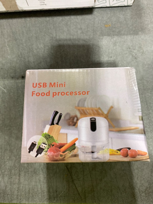 Photo 1 of (100+250+350ML) White 3 Pcs Cordless Mini Food Chopper,Small Food Processor for Garlic,Nut,Meat