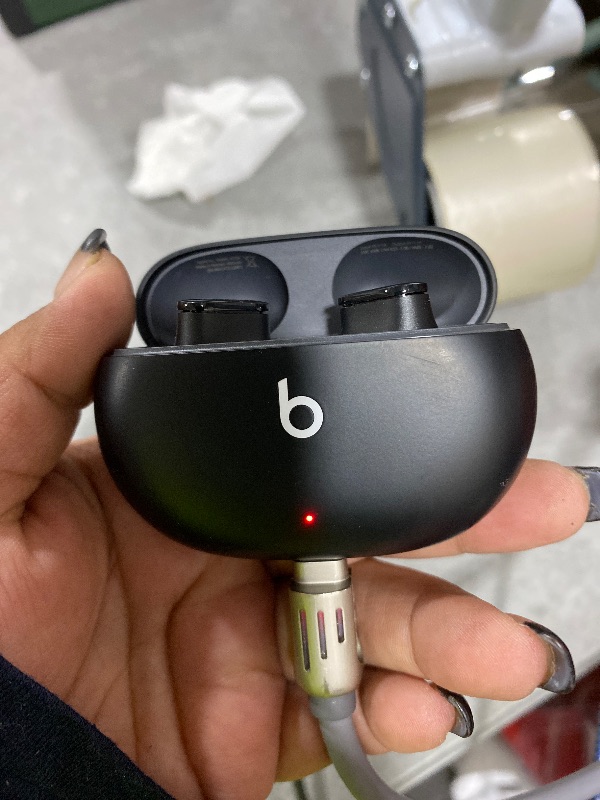 Photo 1 of PARTS ONLY --------------------------------------------------------------Beats Studio Buds - True Wireless Noise Cancelling Earbuds - Compatible with Apple & Android, Built-in Microphone, IPX4 Rating, Sweat Resistant Earphones, Class 1 Bluetooth Headphone