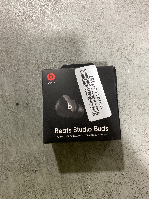 Photo 1 of PARTS ONLY --------------------------------------------------------------Beats Studio Buds - True Wireless Noise Cancelling Earbuds - Compatible with Apple & Android, Built-in Microphone, IPX4 Rating, Sweat Resistant Earphones, Class 1 Bluetooth Headphone