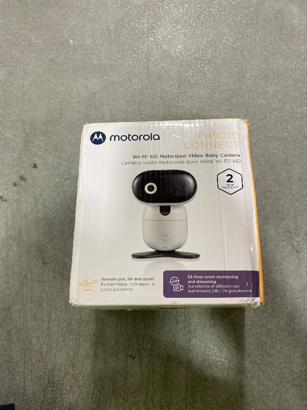 Photo 1 of Motorola Nursery PIP1010 Motorized Video Baby Monitor Camera, HD 1080p, Remote Pan/Tilt/Zoom, 2-Way Audio, Room Temp Sensor, Lullabies, Night Vision
