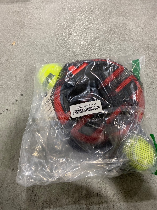 Photo 1 of Teloon Solo Tennis Trainer Rebound Ball with String for Self Tennis Practice Training Tool for Adults or Kids Beginners with 2 String Balls Elastic and a Portable Mesh Bag