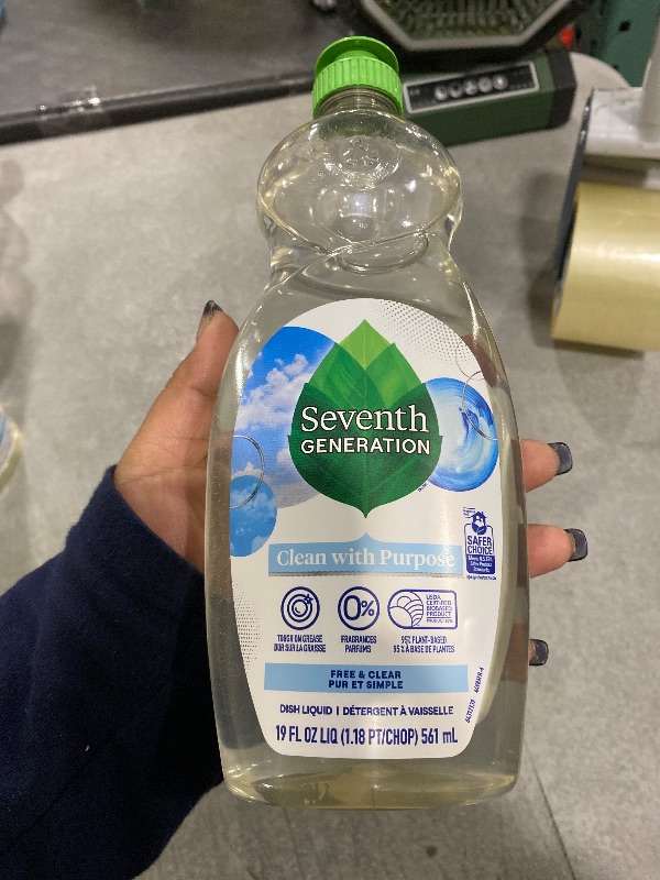 View 2 of Seventh Generation Dish Liquid Soap Free & Clear liquid soap Dishwashing Soap Dish Soap for sensitive skin 19 oz