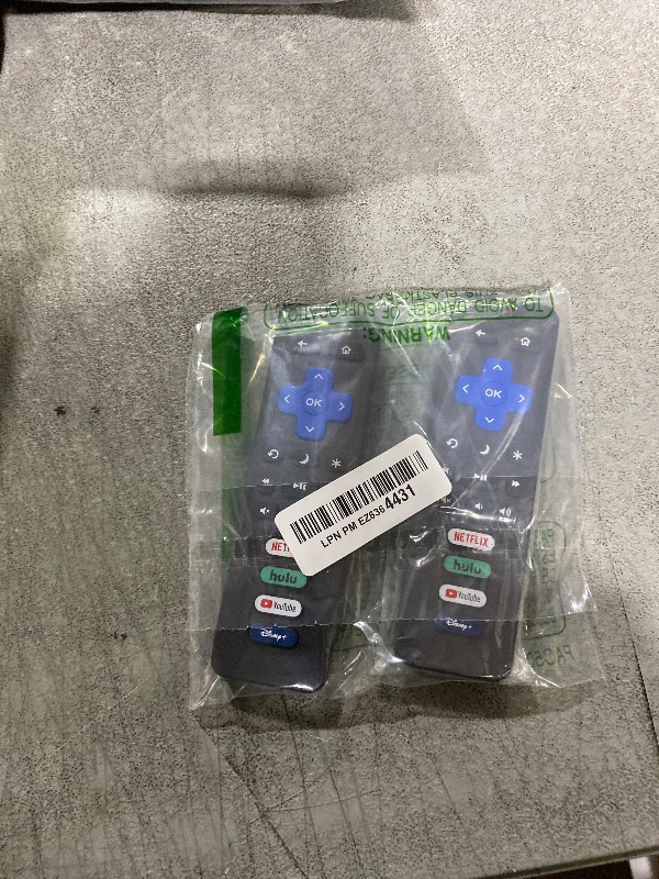 Photo 1 of (Pack of 2) Replacement for Roku-TV-Remote-Control, for TCL Roku/Onn Roku/Hisense Roku/Sharp Roku/Philips Roku Series Smart TVs (Not for Roku Stick, Box, Premiere and Players)