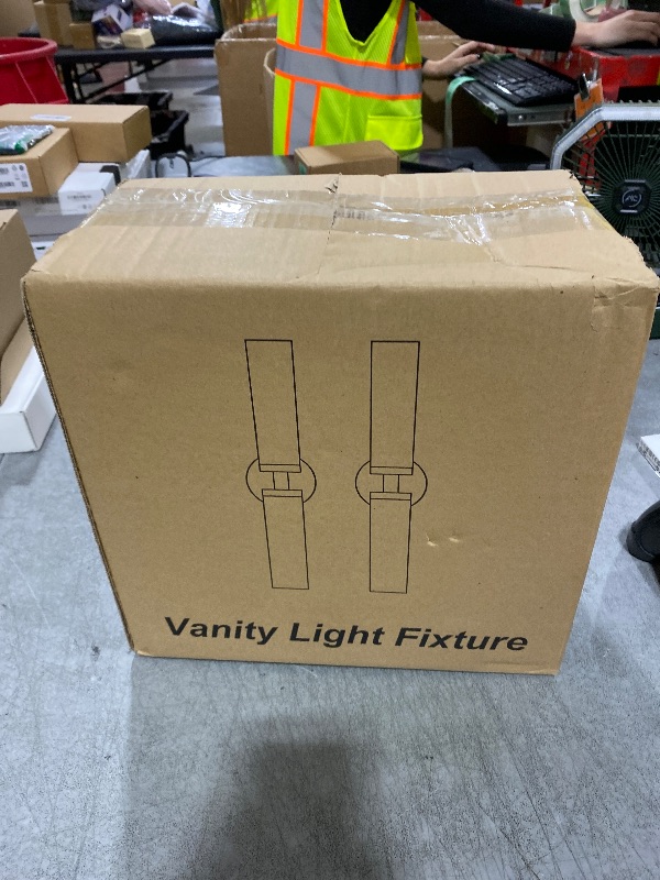 Photo 1 of Wall Sconces Set of Two, 22" Black and Gold Bathroom Sconces with Clear Glass, Hardwired Modern Sconces Wall Decor Set of 2 Wall Light fixtures for Bathroom Mirror Living Room Hallway Bedroom