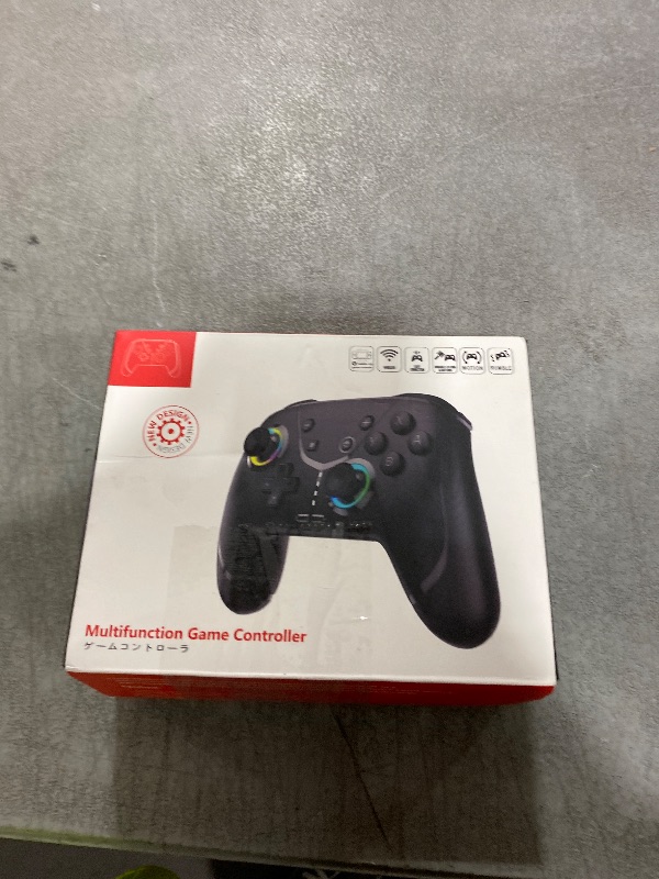 Photo 1 of Switch Controller, Wireless Pro Controller for Nintendo Switch 2/Switch/Lite/OLED, Bluetooth controllers Compatible with iPhone/Mac/iPad/iOS/Android/Phone/PC/Steam and TV with Programming/ 4 Vibration / 3 Turbo Modes/6-Axis/Motion/RGB