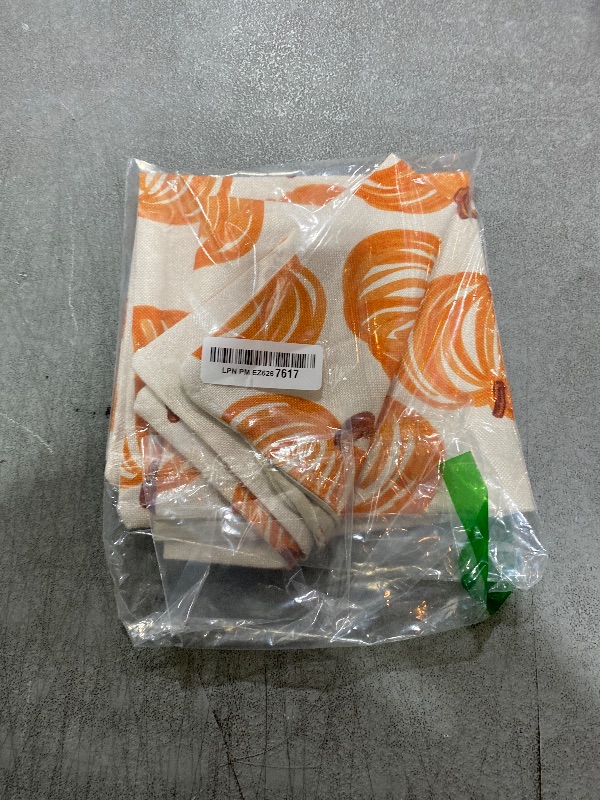 Photo 1 of DFXSZ Fall Pillow Covers 16x16 inch Set of 2 Fall Decoration Orange Thick Lines Pumpkin Decor White Autumn Outdoor Pillow Cover Thanksgiving Decoration for Home Couch 118B