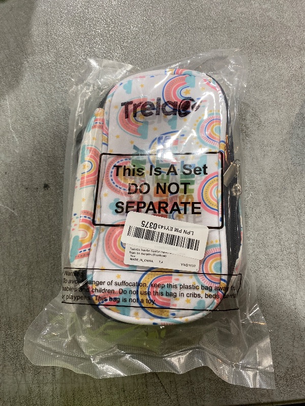 Photo 1 of TrelaCo Insulin Cooler Travel Case Diabetic Travel Case Portable Diabetic Supplies Bag for Insulin Pen Waterproof Storage Bag for Travelling Diabetes Care Medication Diabetic Supplies(Rainbow)