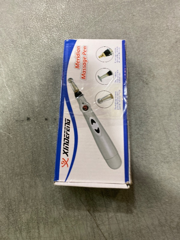 Photo 1 of UYGHHK 3-in-1 Massage Acupuncture Pen, Electronic Pain Relief Therapy, Meridian Energy Massager Pen Self Massage Tools Muscle Healing with Massaging Gel