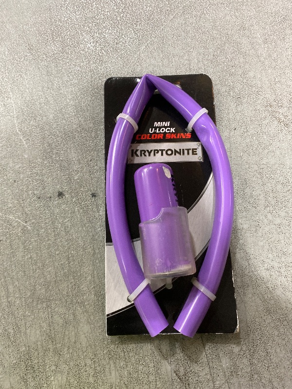 Photo 1 of Kryptonite Mini Bicycle U Lock Color Skin (Purple)