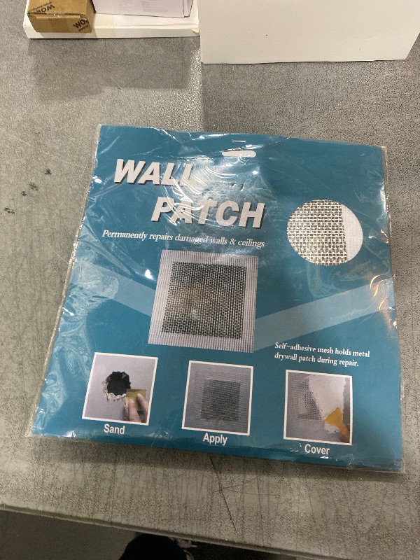 Photo 1 of WDSHCR Drywall Repair Kit 20 Pack Aluminum Wall Repair Patch Kit, 2/4/6/8 inch Fiber Mesh Over Galvanized Plate, Dry Wall Hole Repair Patch Metal Patch with Extended Self-Adhesive Mesh (20 Pcs)