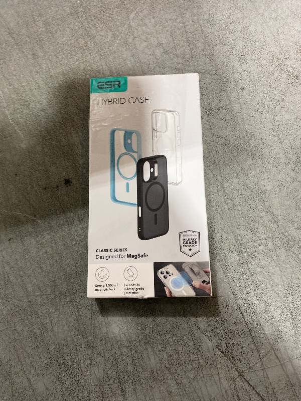 Photo 1 of ESR for iPhone 16 Pro Case, Compatible with MagSafe, Shockproof Military-Grade Protection, Magnetic Phone Case for iPhone 16 Pro 6.3 inch, Clear