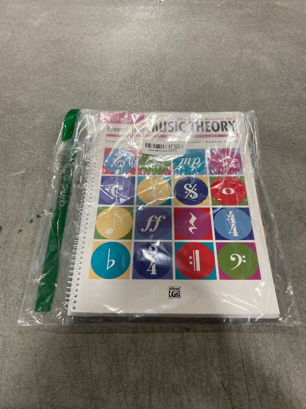 Photo 1 of Alfred's Essentials of Music Theory: Teacher's Answer Key