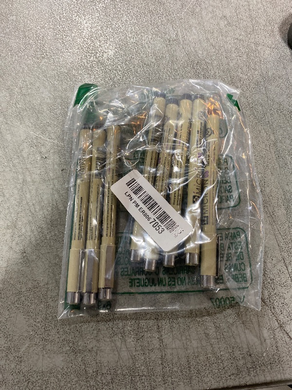 Photo 1 of Sakura Pigma Micron pen 08 Black felt tip artist drawing pens - 8 pen set