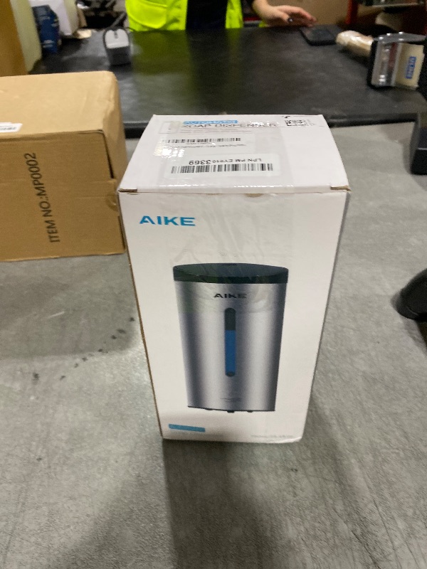 Photo 1 of AIKE Automatic Wall Mount Liquid Soap Dispenser, Commercial Stainless Steel with 25oz Large Capacity Save Time Effort and Cost,Model AK1205(Brushed)
