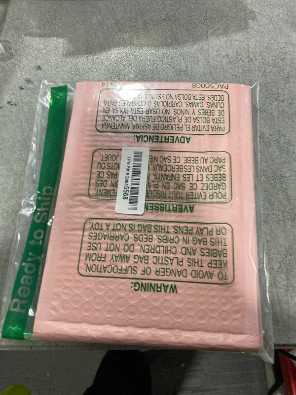 Photo 1 of UCGOU Bubble Mailers 6x10 Inch Light Pink 25 Pack Poly Padded Envelopes Small Business Mailing Packages Opaque Self Seal Adhesive Waterproof Boutique Shipping Bags for Jewelry Makeup Supplies #0