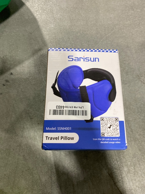 Photo 1 of SARISUN Travel Pillows for Airplanes, Airplane Pillow for Long Flight, Airplane Head Strap with Eye Mask for Sleep, Travel Neck Pillow for Car Road Trip, 360° Support Headrest, Stop Bobblehead, Pink