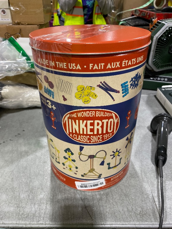 Photo 1 of TINKERTOY - Retro Building Tin - 100 Parts - Collectible, Nostalgic Construction Toy, Great for Kids, Toddlers, Boys, Girls, Ages 3+
