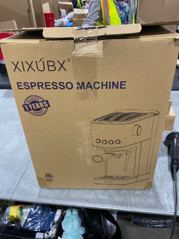 Photo 1 of XIXUBX Espresso Machine 20 Bar with Milk Frother, Stainless Steel Coffee Maker with 42 oz Removable Water Tank for Cappuccino, Latte&Cold Brew, Home&Office, Silver