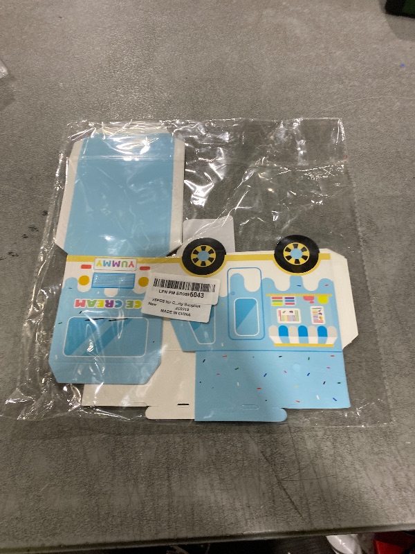 Photo 1 of 25PCS Ice Cream Truck Boxes for Centerpieces Table Decor Ice Cream Themed Party Favors Treat Boxes Colorful Paper Candy Party Decorations Boxes for Summer Boy Girl Birthday Baby Shower Party Supplies
