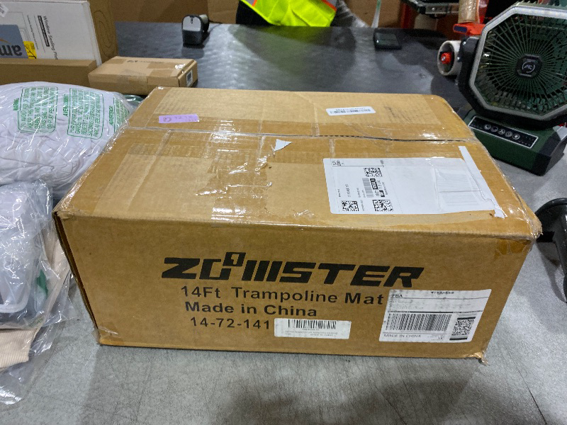 Photo 1 of Zoomster Replacement Jumping Mat, Fits 14 ft Round Trampoline Frame with 72 V-Hooks, Using 5.5" Springs 150" Premium Trampoline Mat (Excluding Frame and Spring)