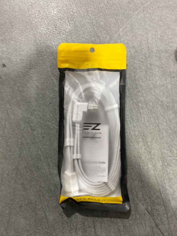 Photo 1 of EZDIY-FAB Shield PCIE 5.1 GPU Extension Cable with 90 Degree 12V-2x6 Angle Adapter,16pin (12+4) 12VHPWR PCIe 5.1 PSU Cable Extension for RTX 40/50 Series with Combs-Standard Type-White