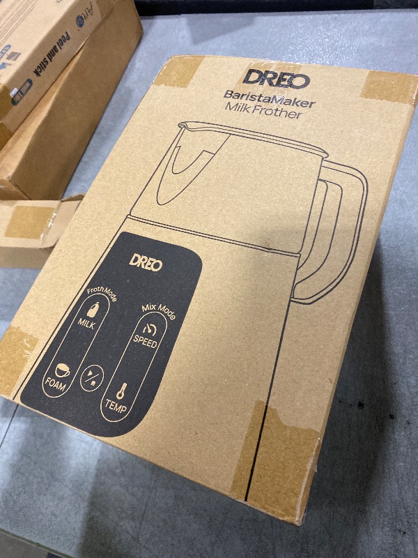 Photo 1 of Dreo Milk Frother [Upgraded], All-in-1 Electric Foam Maker for Coffee, 15oz/450ml Automatic Foam Frother for Latte Art-level Microfoam, 30+ Drinks, Dishwasher Safe, Easy to Clean, LED display