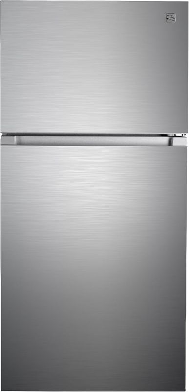 Photo 1 of Kenmore 46-62315 30" Top Mount Refrigerator with Freezer-Adjustable Shelving, Humidity-Controlled Crispers, Optional Ice Maker, LED Light, ENERGY STAR Certified, 18.2 cu. ft. Capacity-Stainless Steel