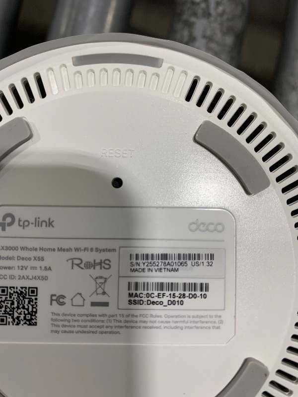 Photo 1 of TP-Link Deco X55 AX3000 WiFi 6 Mesh System - Covers up to 4500 Sq.Ft, Replaces Wireless Router and Extender, 3 Gigabit Ports per Unit, Supports Ethernet Backhaul, Deco X55(2-Pack)
