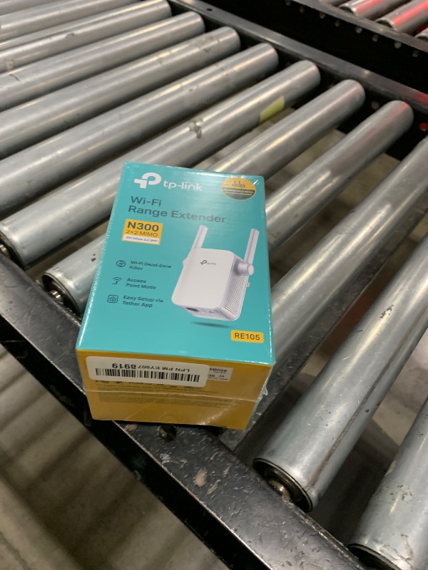 Photo 1 of TP-Link N300 WiFi Extender(RE105), WiFi Extenders Signal Booster for Home, Single Band WiFi Range Extender, Internet Booster, Supports Access Point, Wall Plug Design, 2.4Ghz only