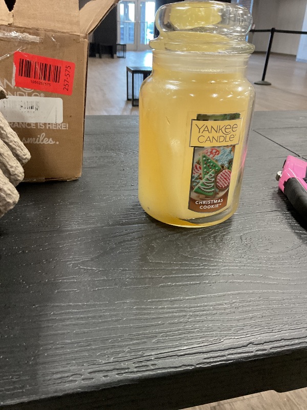 Photo 1 of Yankee Candle Christmas Cookie Scented Classic 22oz Large Jar Single Wick Candle Over 110 Hours of Burn Time Perfect for Holiday Gifting and Celebration