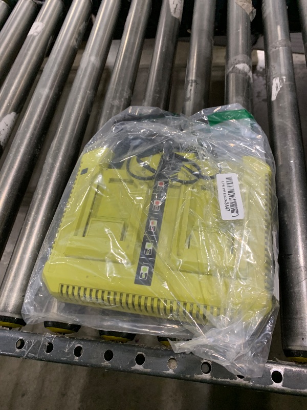 Photo 1 of CHAUNVEN 40V Charger for Ryobi,OP401 40 Volt Lithium ion Battery Dual Charger for OP4015 OP4026 OP4030 OP4040 OP4050 OP4060 Battery