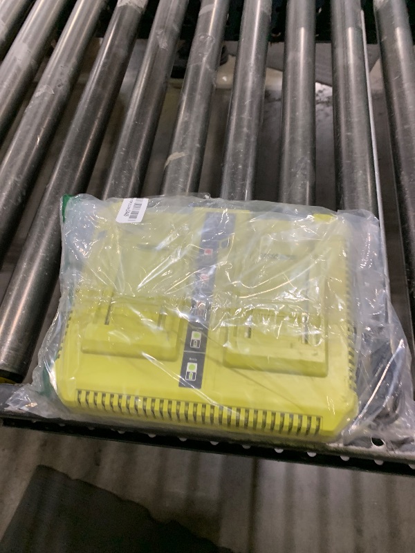 Photo 1 of CHAUNVEN 40V Charger for Ryobi,OP401 40 Volt Lithium ion Battery Dual Charger for OP4015 OP4026 OP4030 OP4040 OP4050 OP4060 Battery