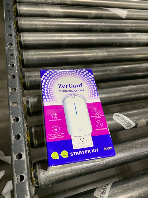 Photo 1 of Flying Insect Trap, ZerGard Indoor Plug in Bug Catcher with UV Light (1 Device+6 Refills) Captures Mosquito Gnat Moth Fruit Flies