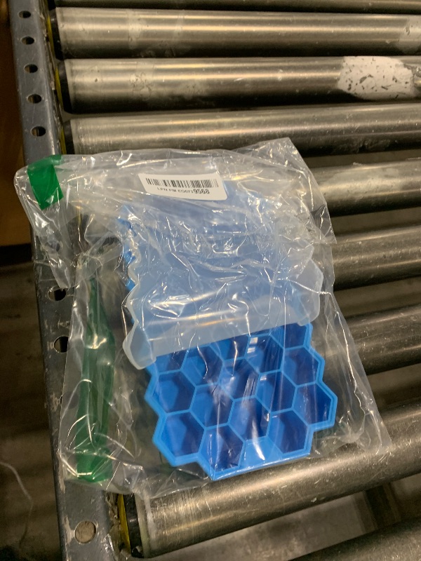 Photo 1 of Ice Cube Trays for Freezer with Lid-37 Grid Silicone for Small Ice Cube Molds,Easy-Release Reusable in Organizer Bins or Ice Bucket for Cocktail bar or Iced Coffee Cup