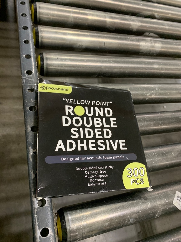 Photo 1 of Focusound 300 Pack Yellow Point Double-Sided Adhesive Dots for Acoustic Soundproofing Foam Panels