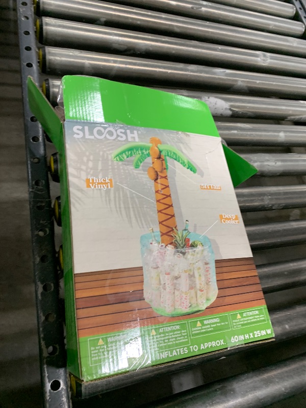 Photo 1 of JOYIN 60" Inflatable Palm Tree Cooler, Beach Theme Decor, Pool Party Decorations, Luau Hawaiian Birthday Party Supplies