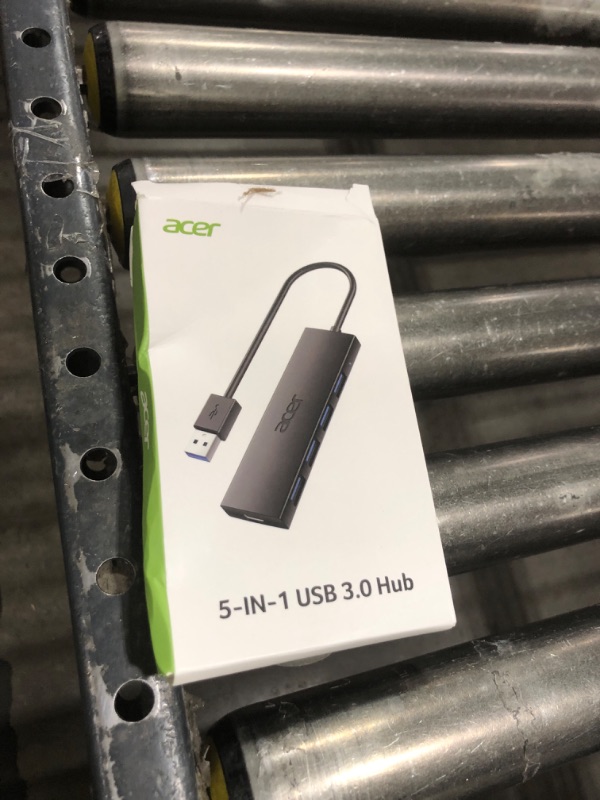 Photo 1 of Acer USB Hub 4 Ports, Multiple USB 3.0 Hub, USBA Splitter for Laptop with Type C Power Port, Extender for A Port Laptop, PC, Desktop and More (0.7ft)