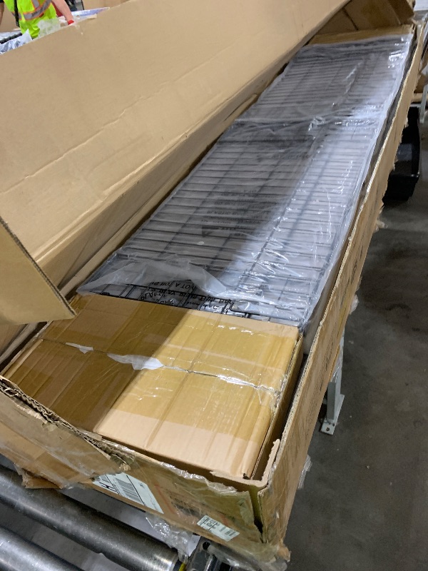 Photo 1 of (INCOMPLETE SET) Driftalia King Size Bed Frame with 4 Storage Drawers, Upholstered King Bed Frame with Charging Station and LED Lights Headboard, No Box Spring Needed, Easy Assembly - Dark Grey
